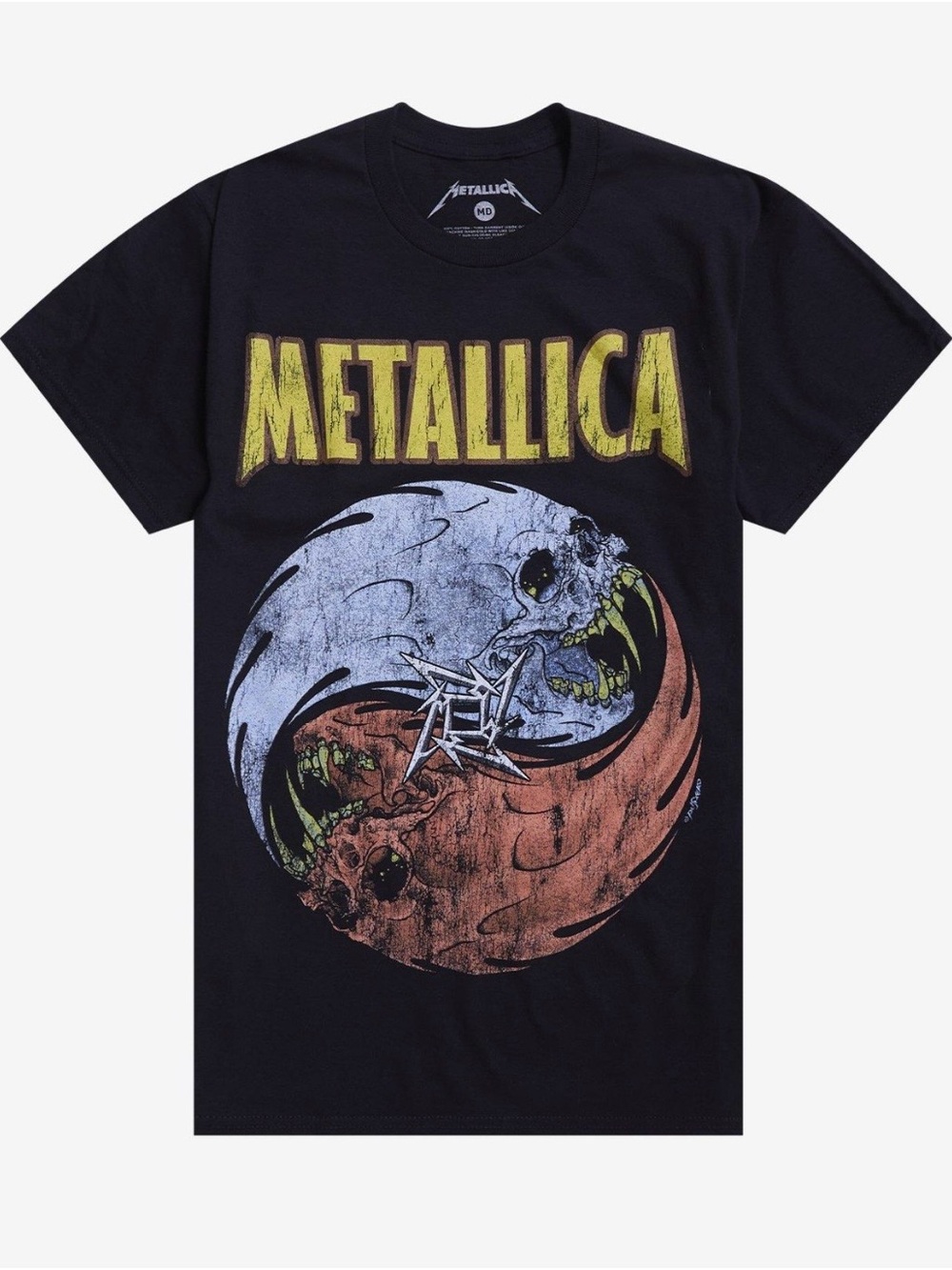 Metallica Skull Ying Yang T-Shirt